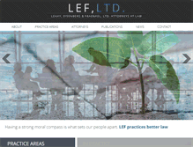 Tablet Screenshot of lefltd.com